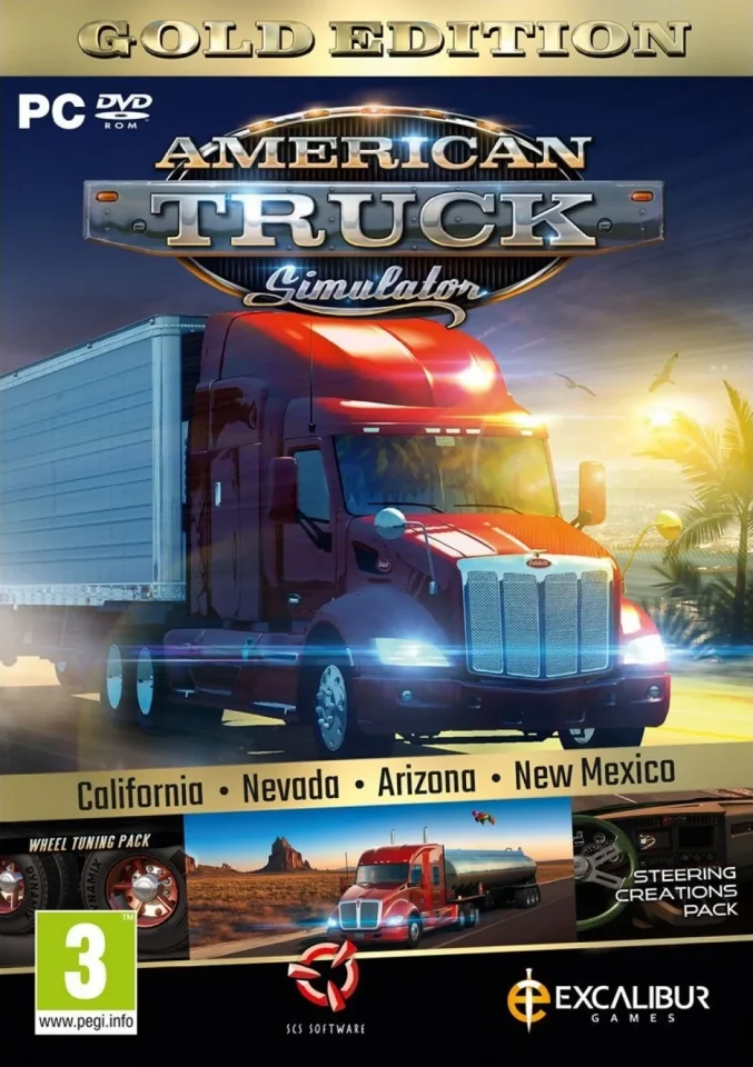 a video game cover with a truck