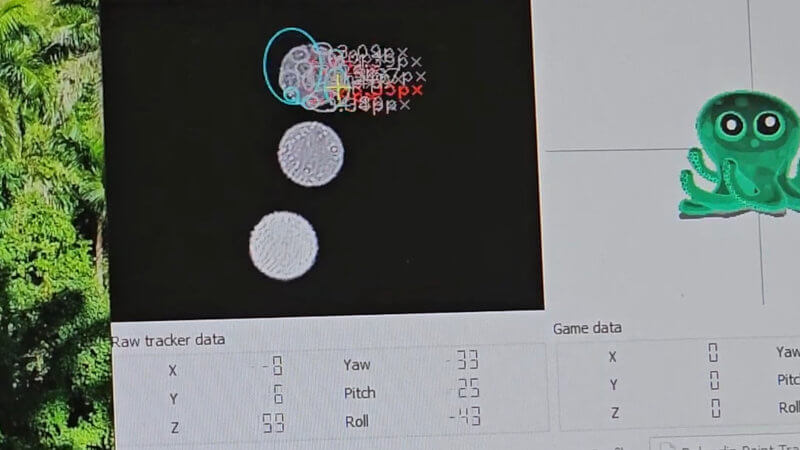 Bad camera focus and point extraction in opentrack