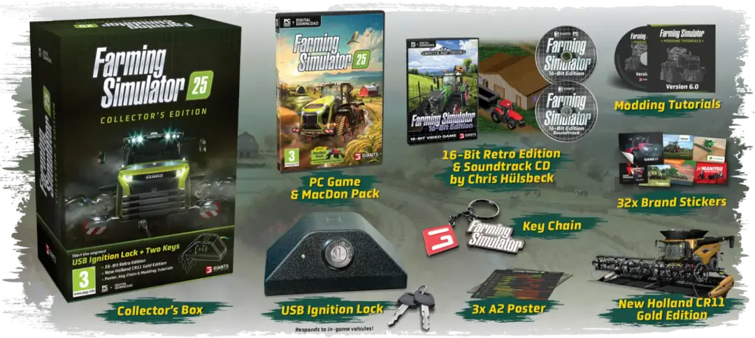 a video game box with keys and a lock