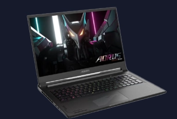 a gaming laptop with a screen on